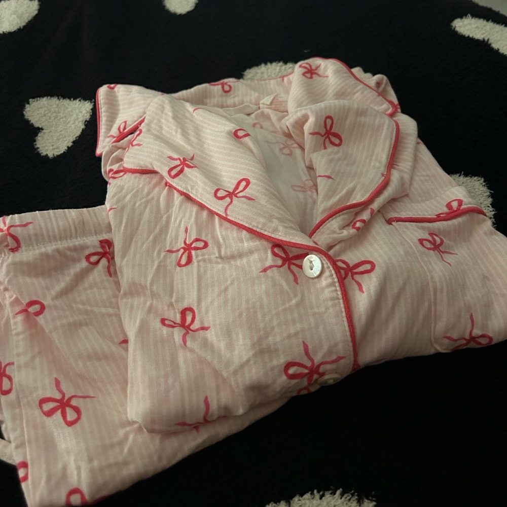 Shabby Chic pink bow pajamas